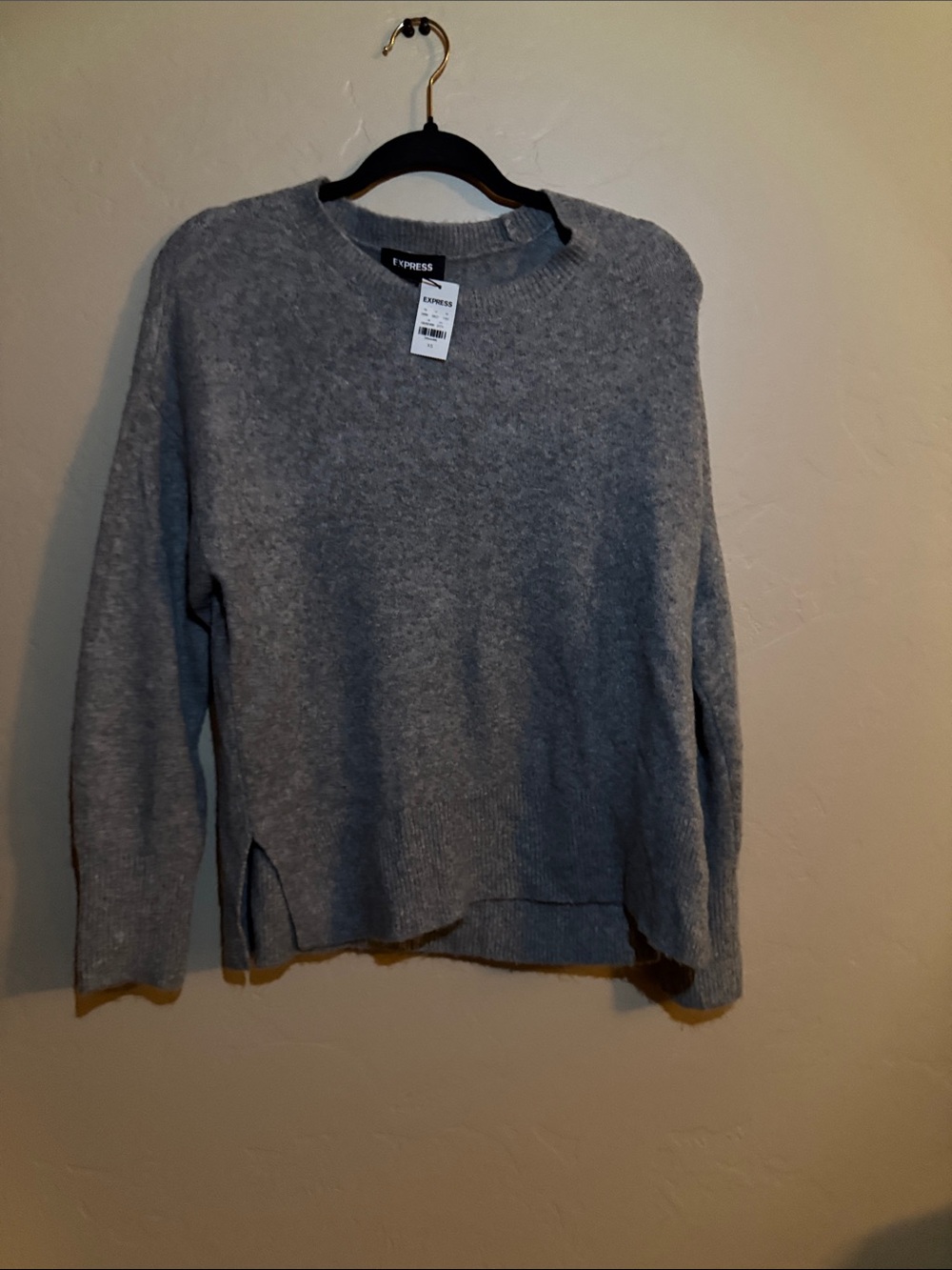 Express Women’s Gray Crewneck Sweater